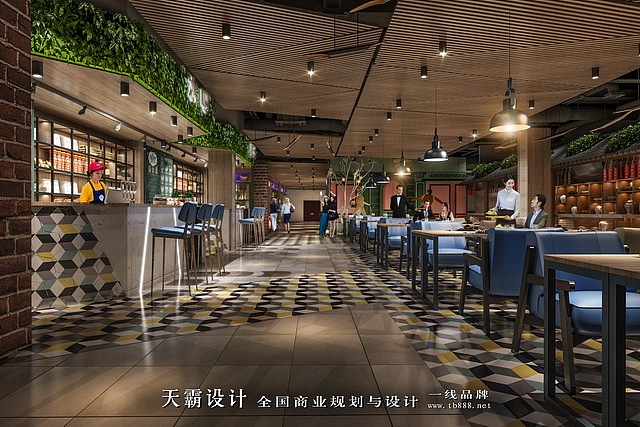 安徽美食广场项目方可参考的设计效果图