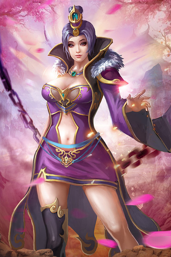 画的几个卡牌人物.