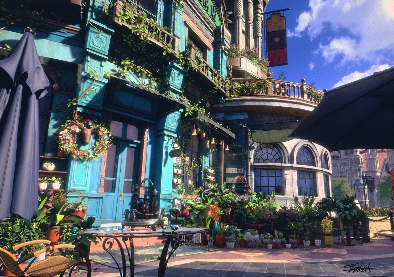 街道UE4制作（图ZMTY1MzMwNzY4） - 动画/影视 - 站酷设计师长毛怪怪原创素材 - 站酷ZCOOL