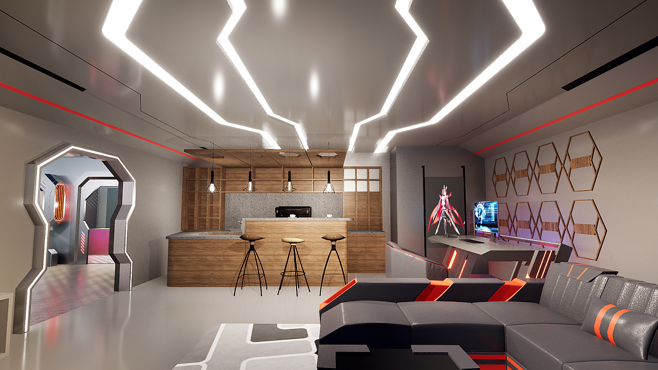 华硕直播间设计|空间|展陈设计|史龙旭 - 原创作品 - 站酷 (zcool)