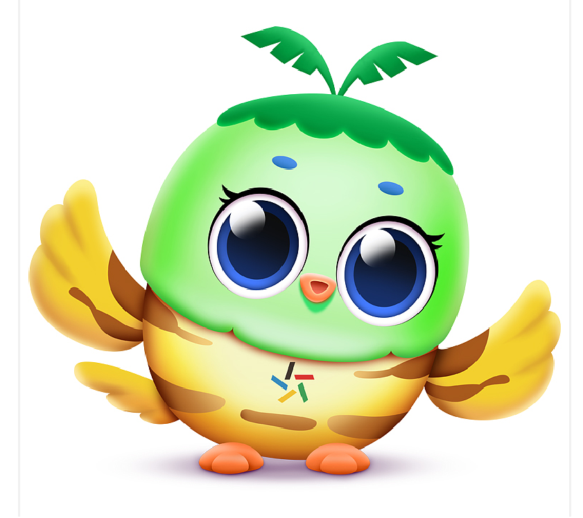 海南体彩吉祥物喜鹊小彩