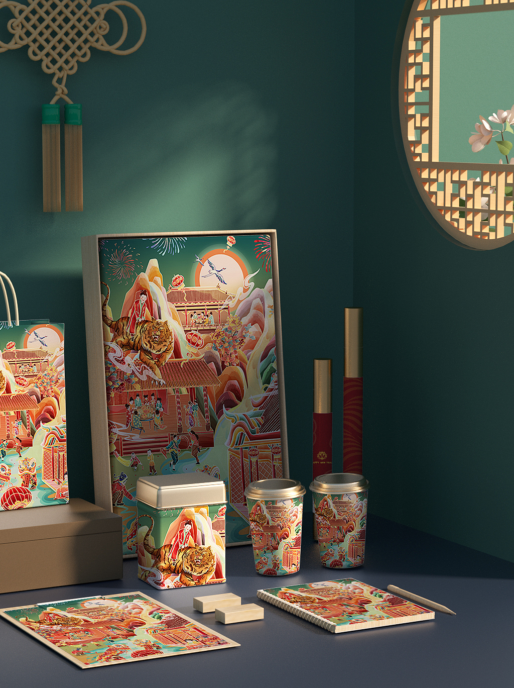 虎年贺新春（图ZMjgzMjY3NTky） - 艺术插画 - 站酷设计师赵小倪原创素材 - 站酷ZCOOL