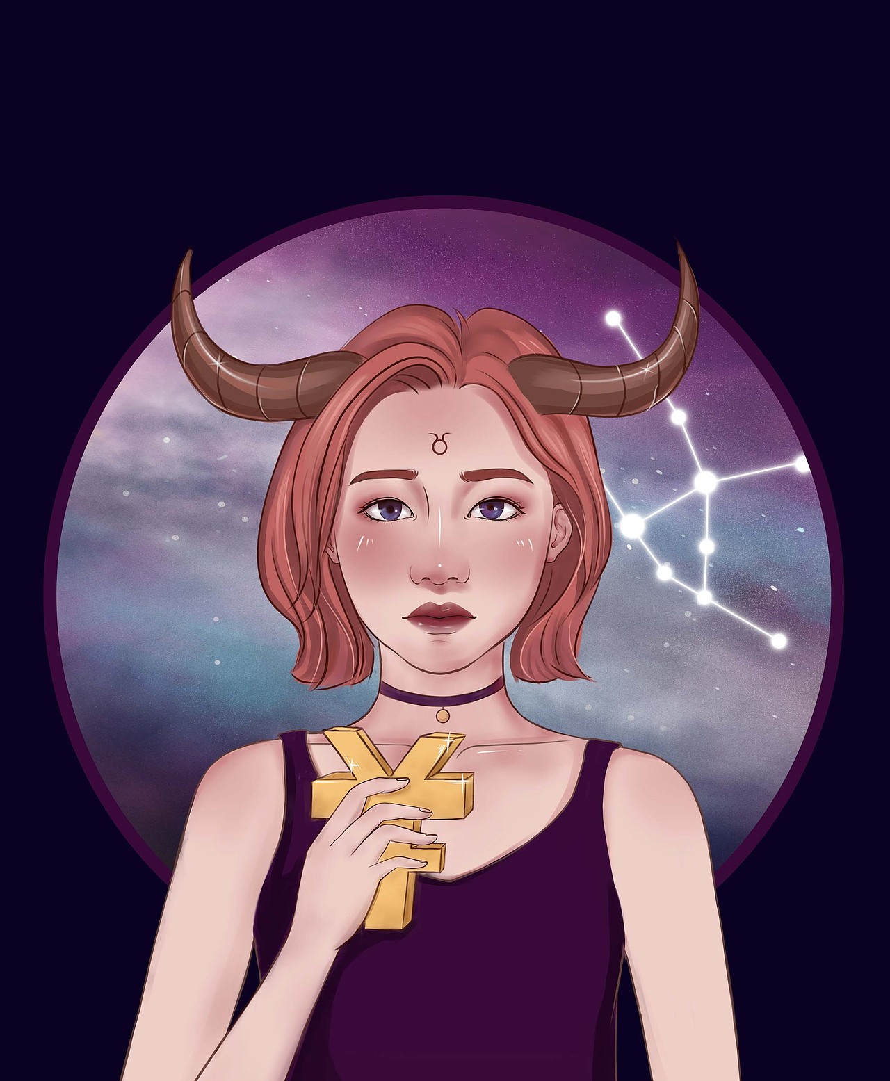 金牛座少女（图ZMTc3Mjg3OTA0） - 创作习作 - 站酷设计师夏威夷的小吉他原创素材 - 站酷ZCOOL