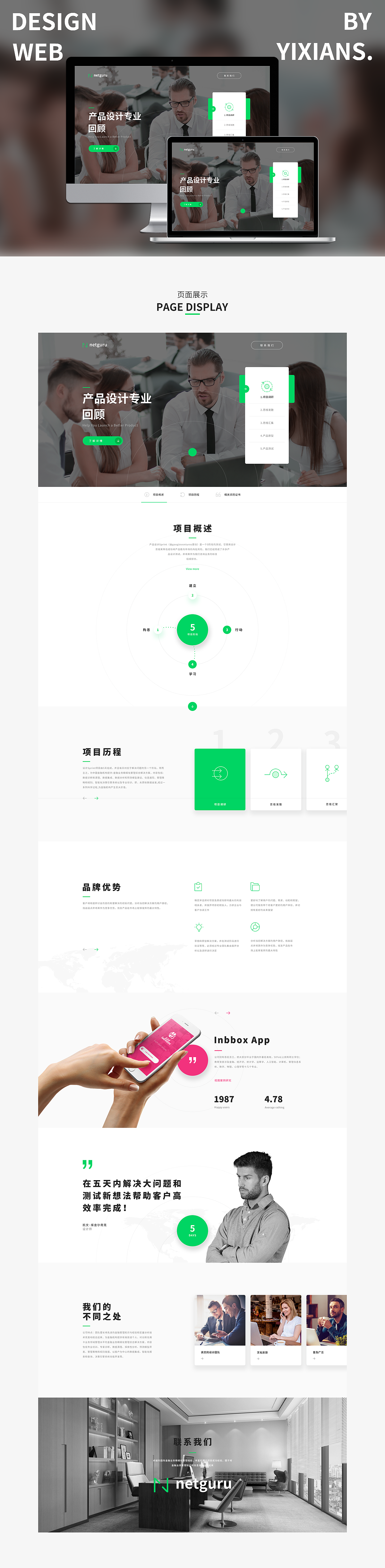 netguru企业官网UI设计