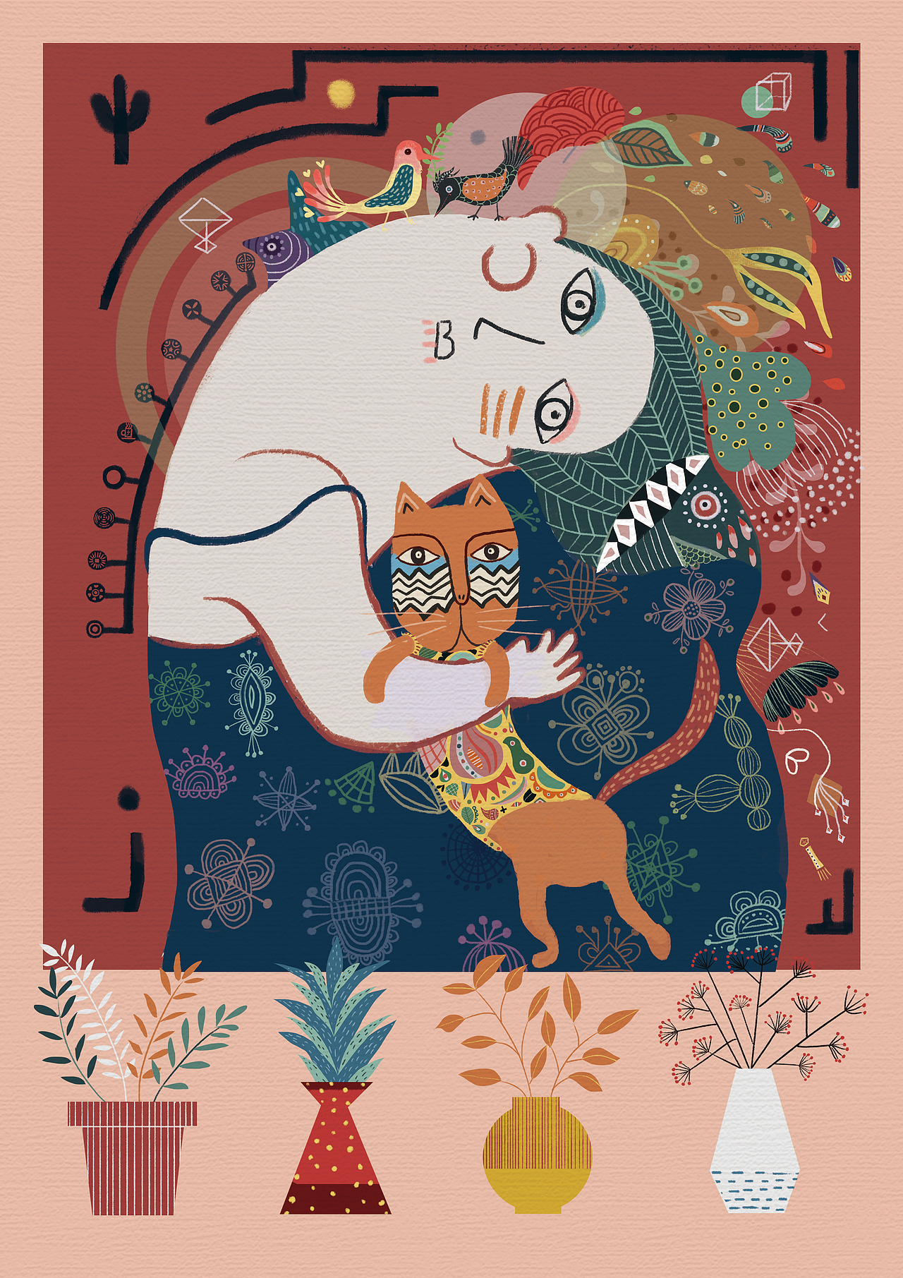 插画《幻想》（图ZMjE1Nzc3NDgw） - 艺术插画 - 站酷设计师盘狗大喵原创素材 - 站酷ZCOOL