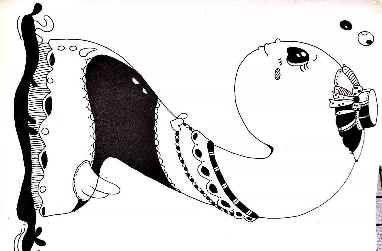 黑白画|纯艺术|绘画|音十为章_原创作品-站酷zcool