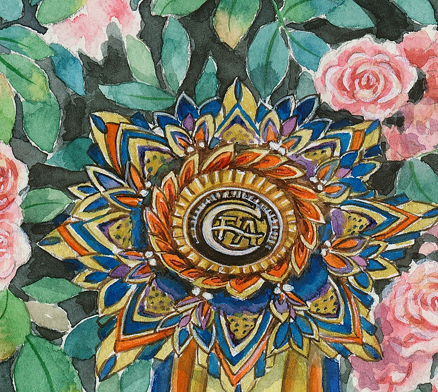 《八仙九猫》水彩插画系列