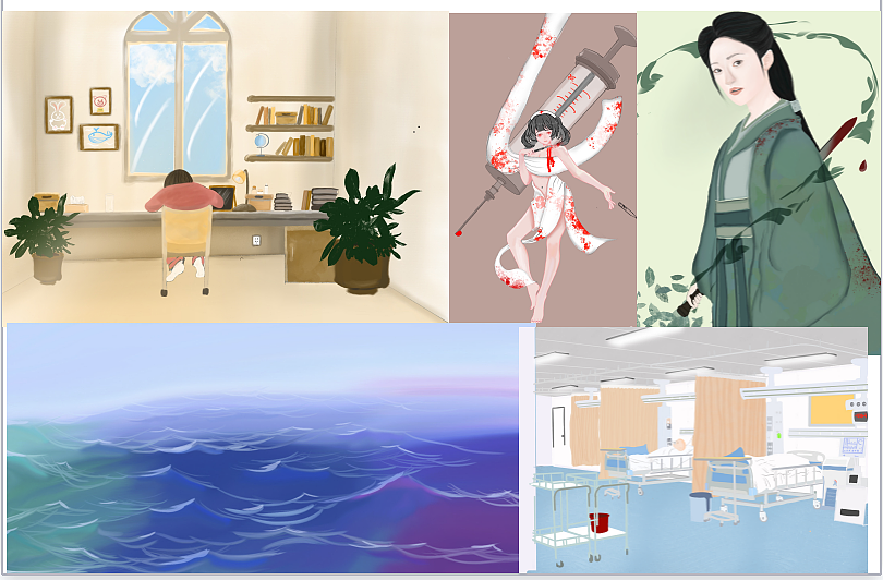 个人二维动画及手绘,临摹