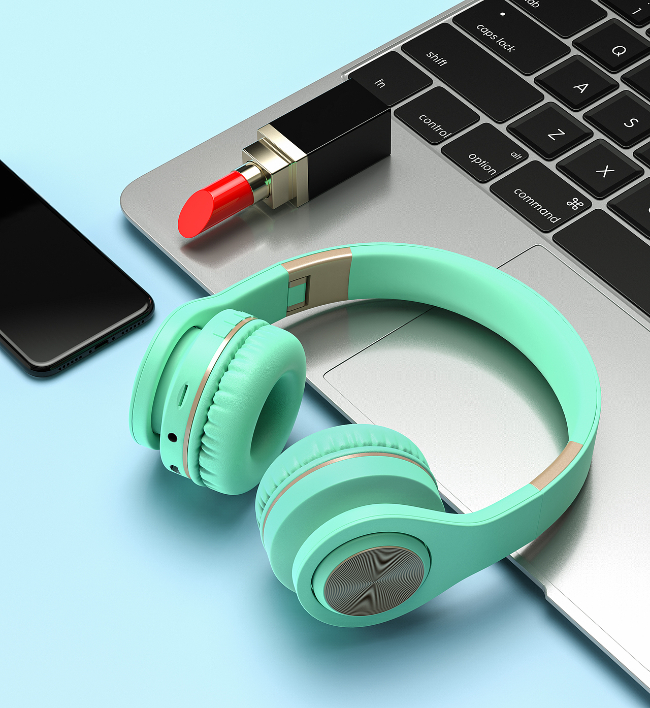 头戴式耳机建模渲染（图ZMTg5MjE3MDcy） - 电子产品 - 站酷设计师真理之扉原创素材 - 站酷ZCOOL