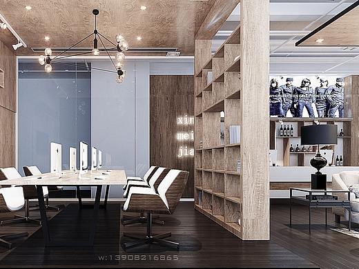 写实效果图，定制家具展厅