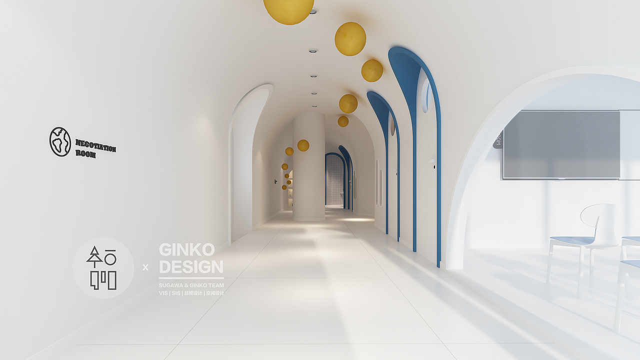 空间设计 | 教育 | 蓝刺猬少儿英语俱乐部（图ZMjY5MDQwNzI4） - 商业空间设计 - 站酷设计师宫城Ginko原创素材 - 站酷ZCOOL