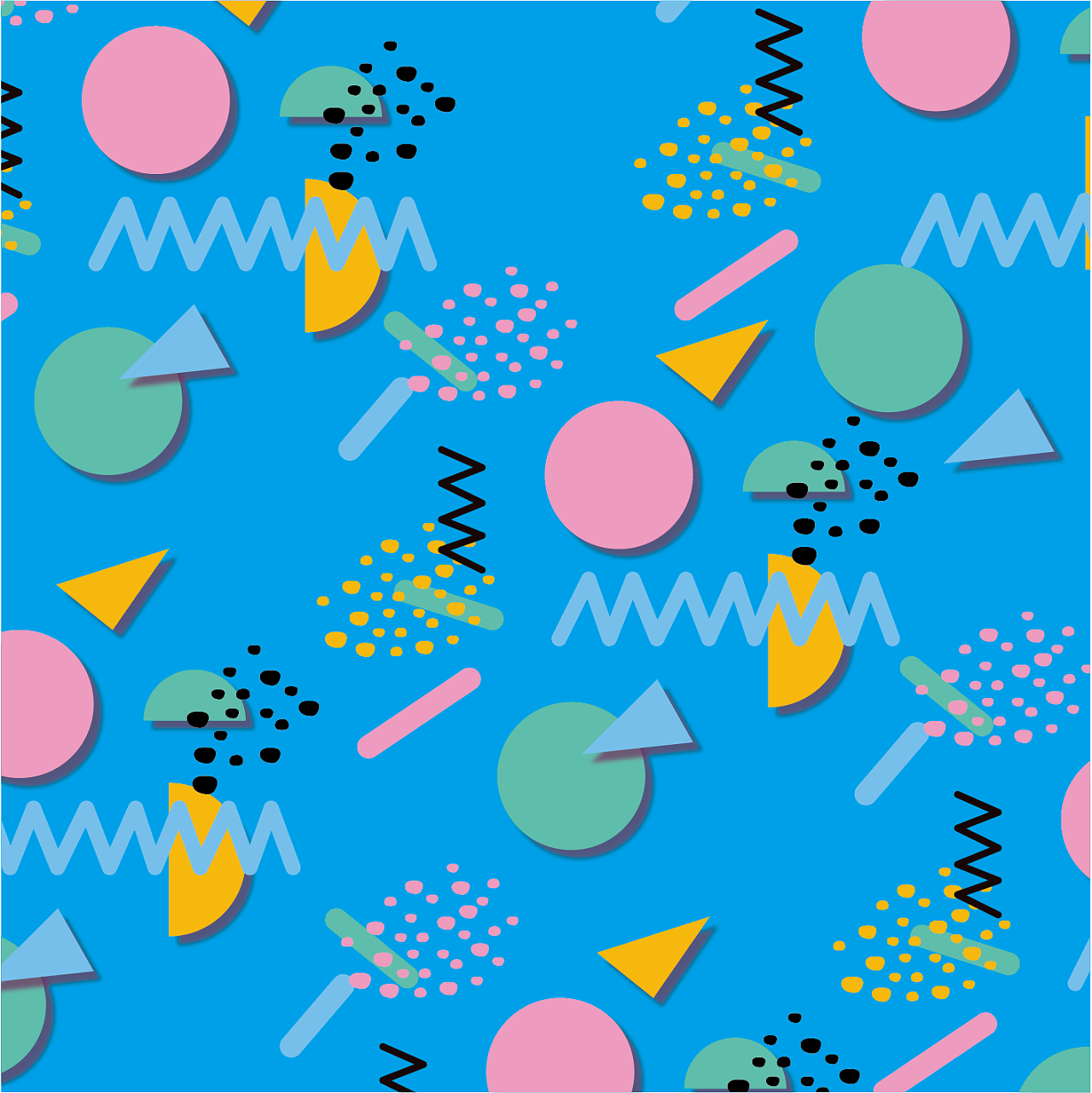 孟菲斯风格图案练习