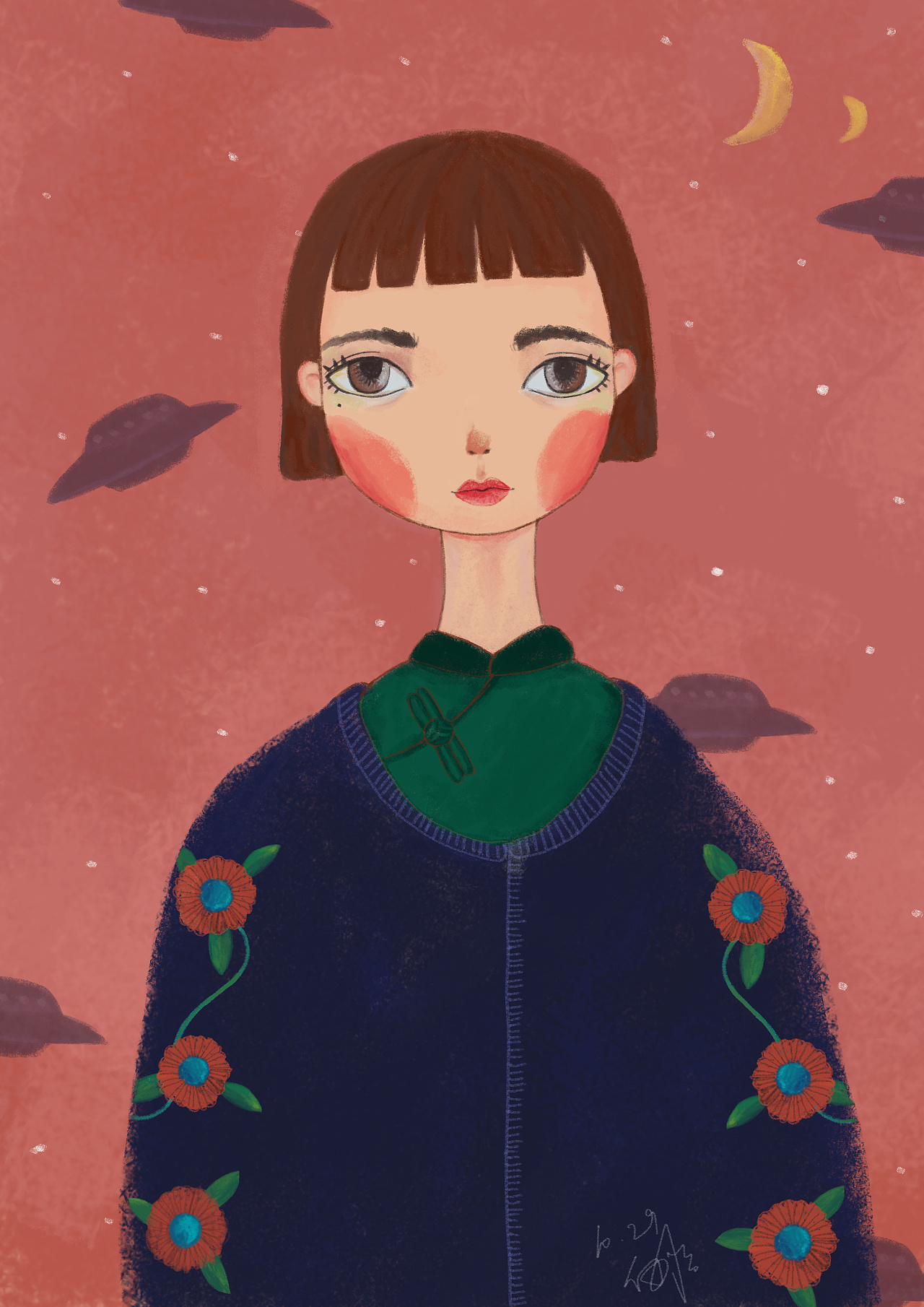 刚看完1q84想要去两个月亮的世界看看,但也许现在的世界就有"两个月亮