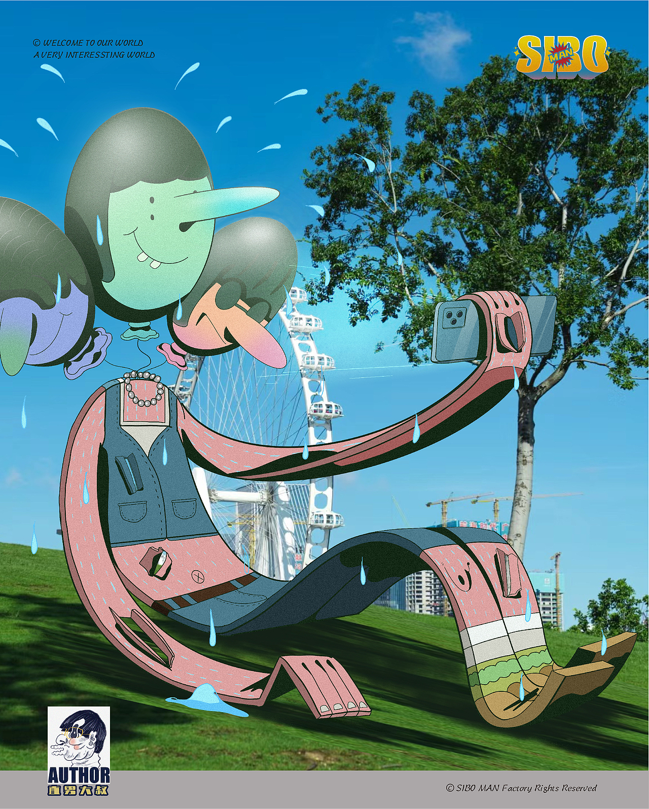 原创｜日常的我们 🎈气球人系列🎈（图ZMzczNTA2NTMy） - 新锐潮流插画 - 站酷设计师直男大叔原创素材 - 站酷ZCOOL