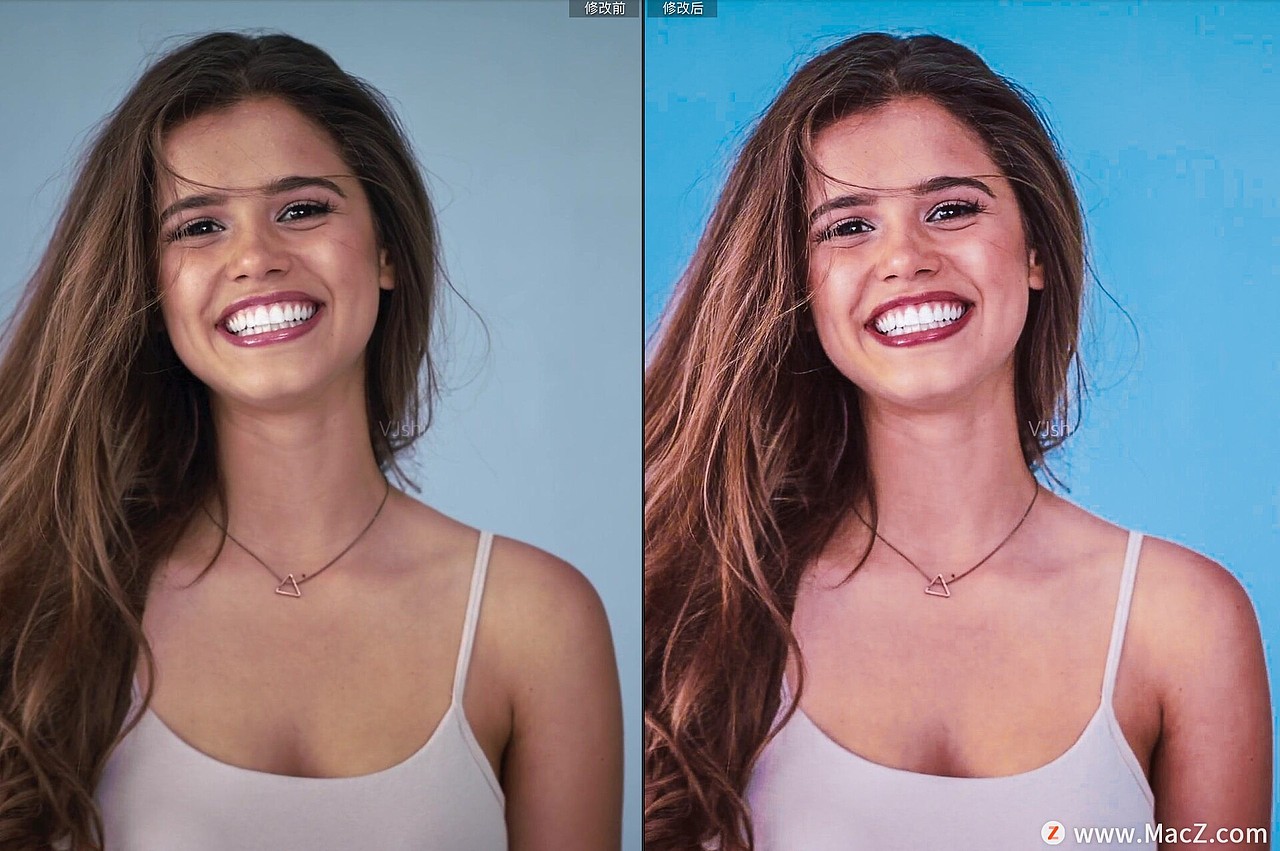 蓝色调色人像摄影Lightroom预设