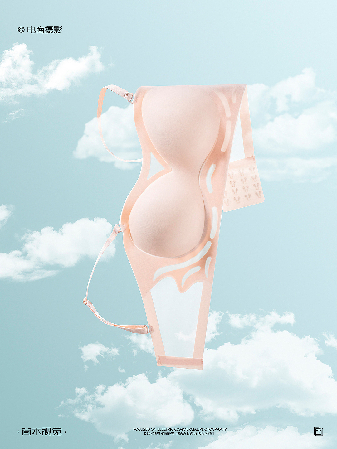 女士文胸产品创意摄影丨 简木视觉 内衣果冻条静物拍摄