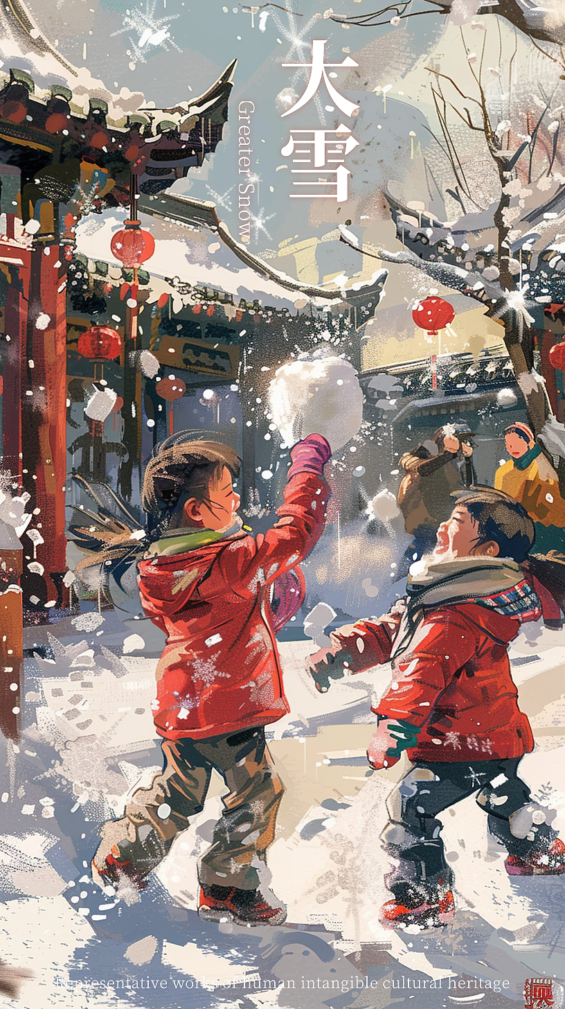 二十四节气AI插画，之前接的单子（图ZMzY3MTY3NTE2） - AI作品 - 站酷设计师I虫子I原创素材 - 站酷ZCOOL