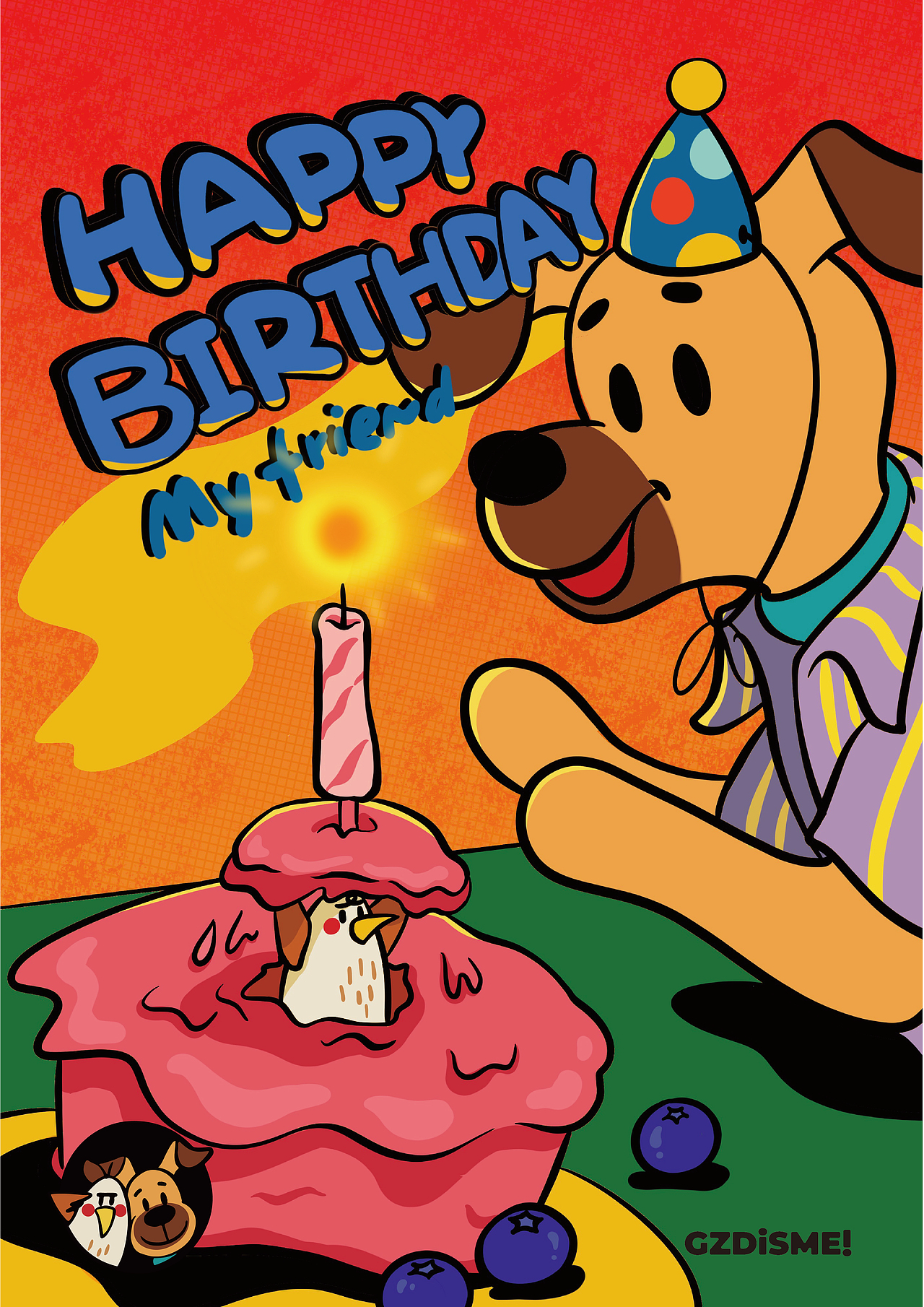 锅仔丁插画(日常+咖啡+生日系列)