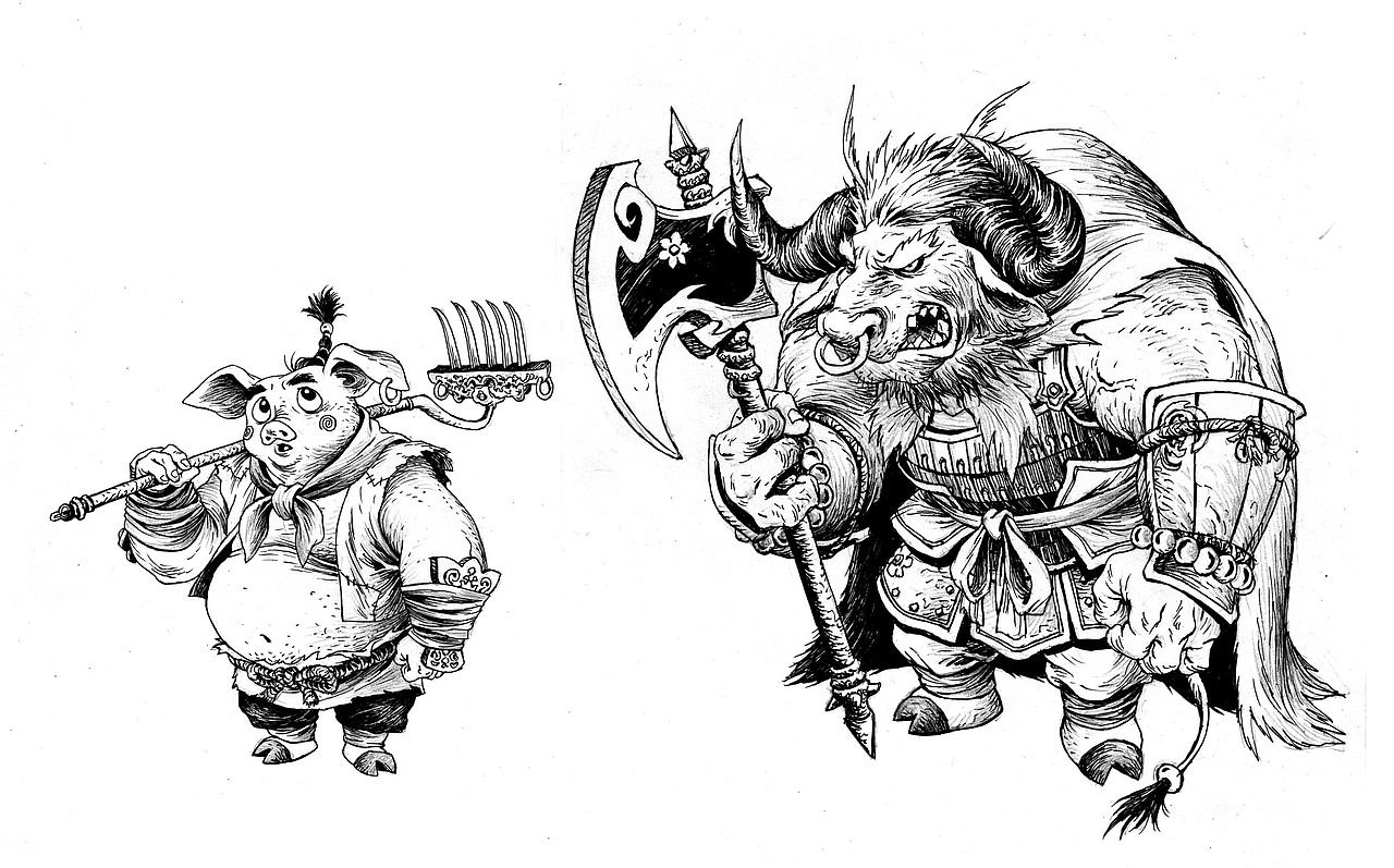 一些平时的人物设计（图ZNTYwNzQ2NzY=） - 商业插画 - 站酷设计师杨咩原创素材 - 站酷ZCOOL