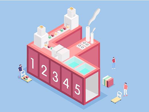 第一次 2.5D小插画临摹练习