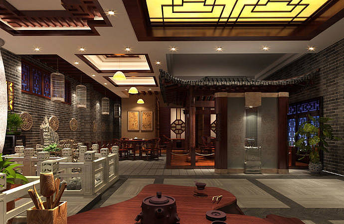 天韵茶楼——西安专业茶楼设计公司,茶楼设计公司