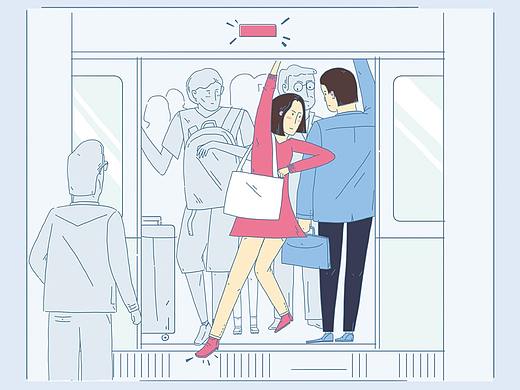 地铁海报（个人主页-ZMzc1MDA4MjA=） - 商业插画 - 站酷设计师梦幻结界原创素材 - 站酷ZCOOL