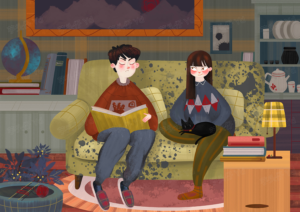 小两口（图ZMTczNDg2Nzky） - 创作习作 - 站酷设计师芋头仔Yd原创素材 - 站酷ZCOOL
