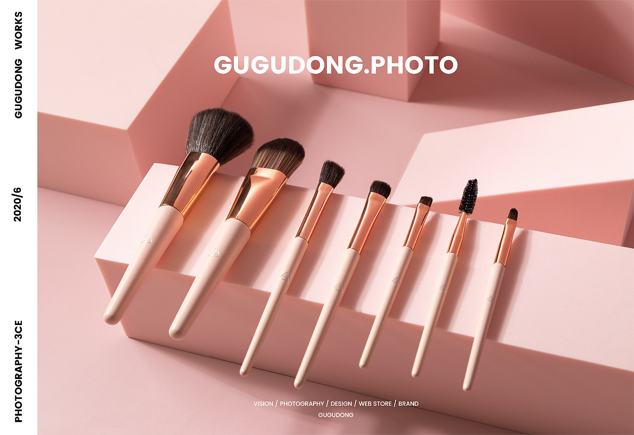 咕咕东✕3CE丨化妆刷摄影-蜂蜜杏子（图ZMjE0NjYyMDU2） - 产品摄影 - 站酷设计师咕咕东摄影原创素材 - 站酷ZCOOL