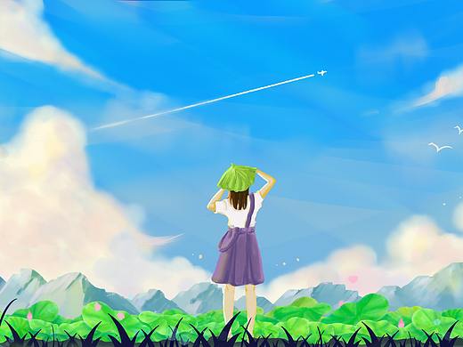 大暑（个人主页-ZNTM0NzYyMDg=） - 商业插画 - 站酷设计师敏焠原创素材 - 站酷ZCOOL