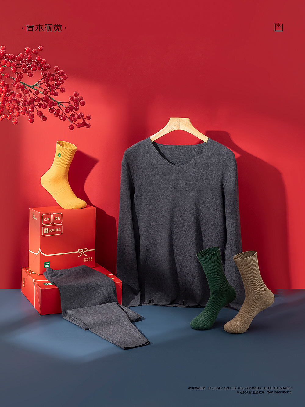 家居服摄影丨松山棉店 × 简木视觉 新年袜子内裤内衣(图ZMjg3NzgzNDIw) - 产品摄影 - 站酷设计师简木视觉原创素材 - 站酷ZCOOL