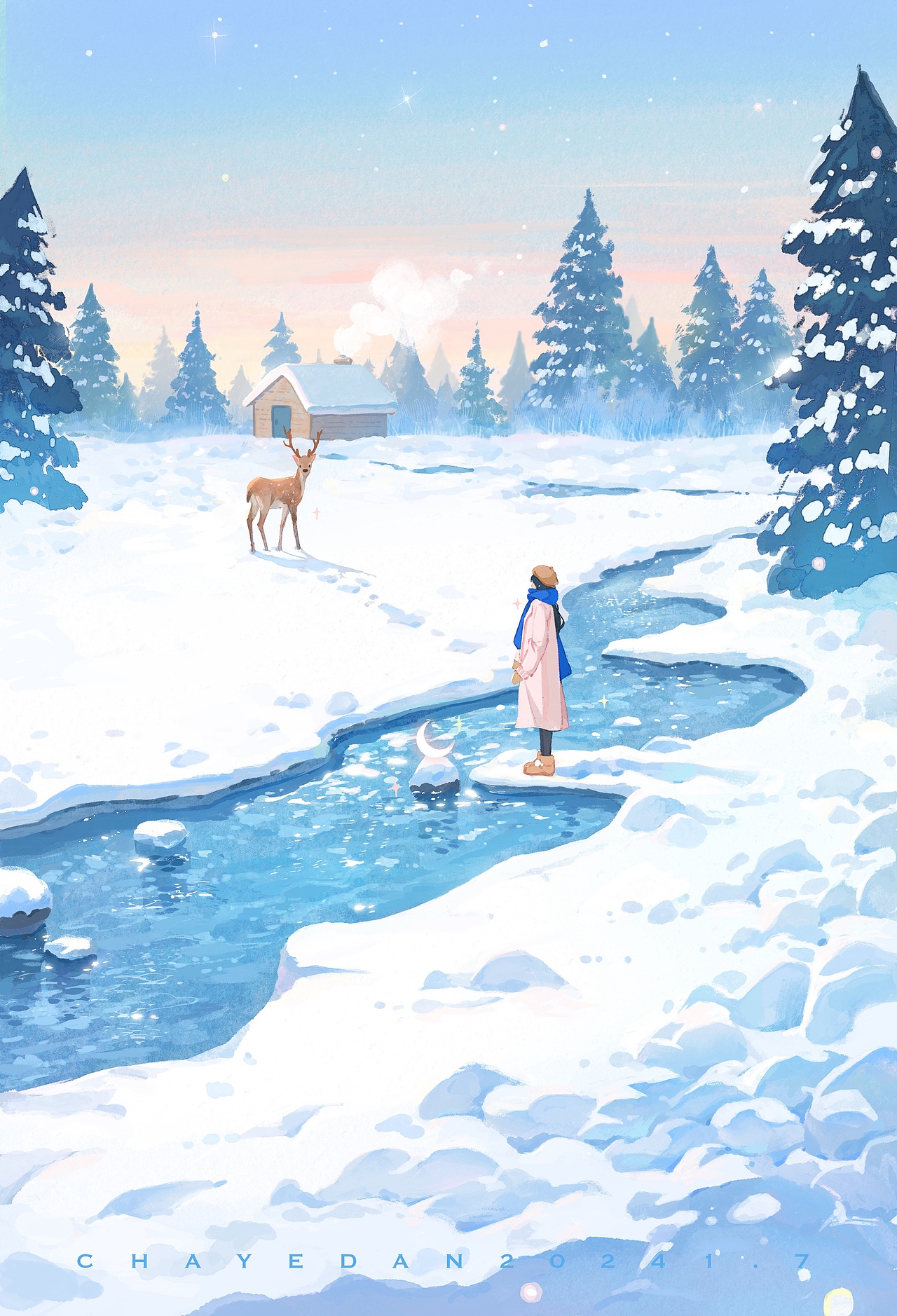 祈愿（图ZMzYxMDMzMDg4） - 艺术插画 - 站酷设计师茶叶蛋有点烫原创素材 - 站酷ZCOOL