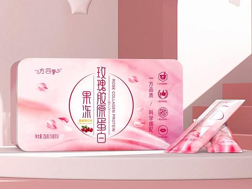 国药集团x亘一|玫瑰胶原蛋白果冻营产品包装策划设计