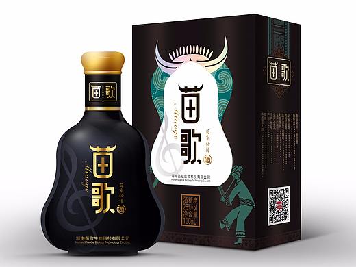 苗族秘传养生酒|湖南苗歌酒包装设计_MOFA1985创意设计