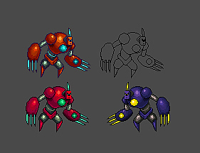 机器人三爪~（图ZOTQ3ODQwNDQ=） - 游戏原画 - 站酷设计师啊炜炜仔原创素材 - 站酷ZCOOL