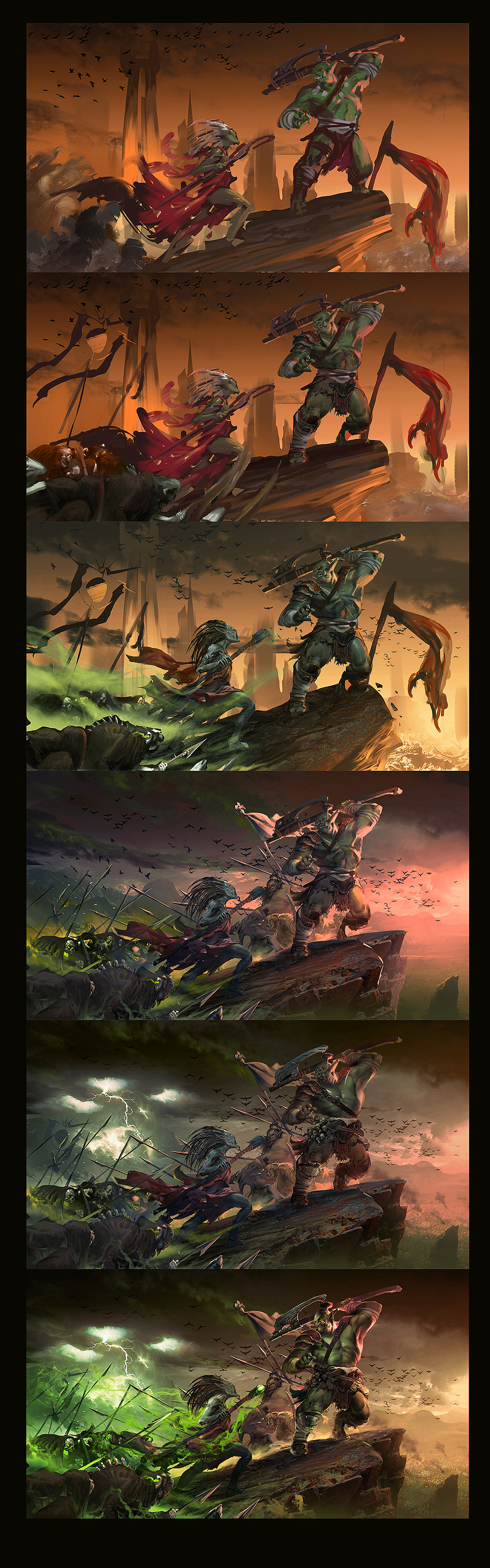 兽人和红色女巫（图ZMTcyNjY4NzUy） - 创作习作 - 站酷设计师dj9fun原创素材 - 站酷ZCOOL