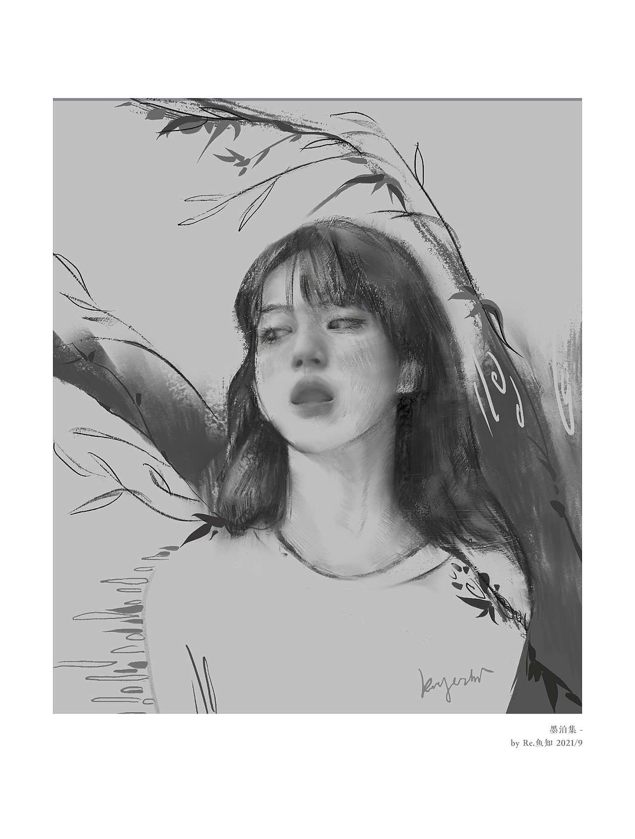 「墨泊集」鱼知/2021作品集2（图ZMjg2MjY2MTE2） - 艺术插画 - 站酷设计师RE鱼知原创素材 - 站酷ZCOOL