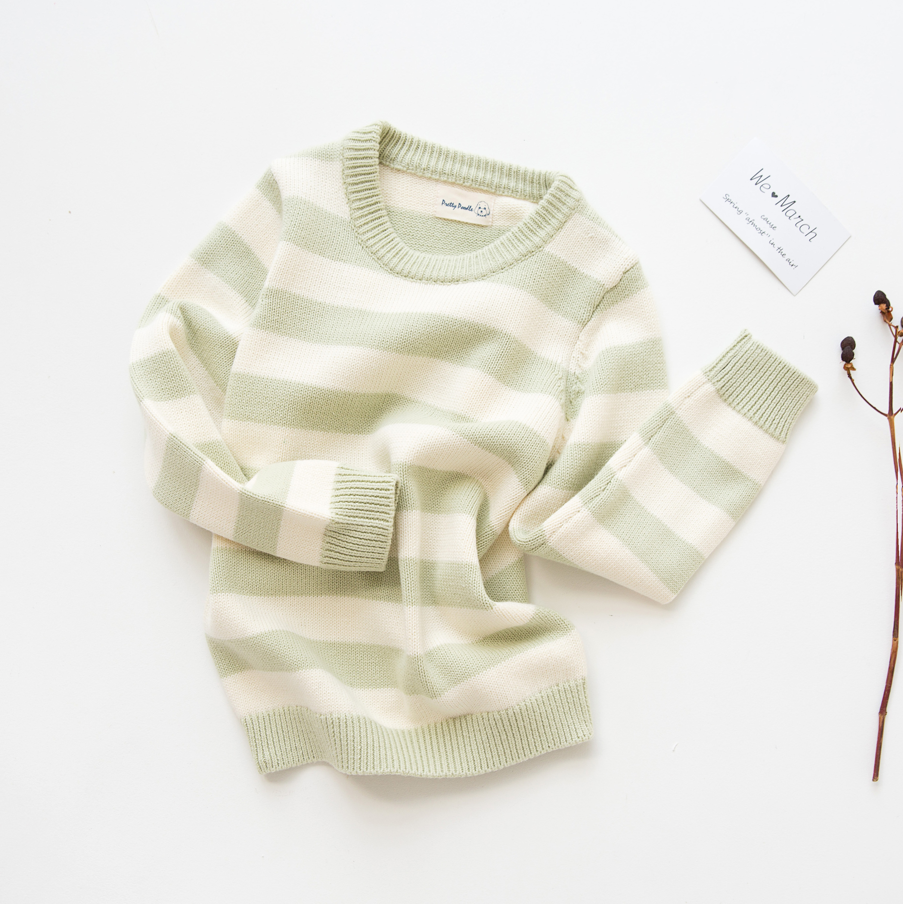 童装毛衣服装网店拍摄童装创意平铺挂拍组合图细节图