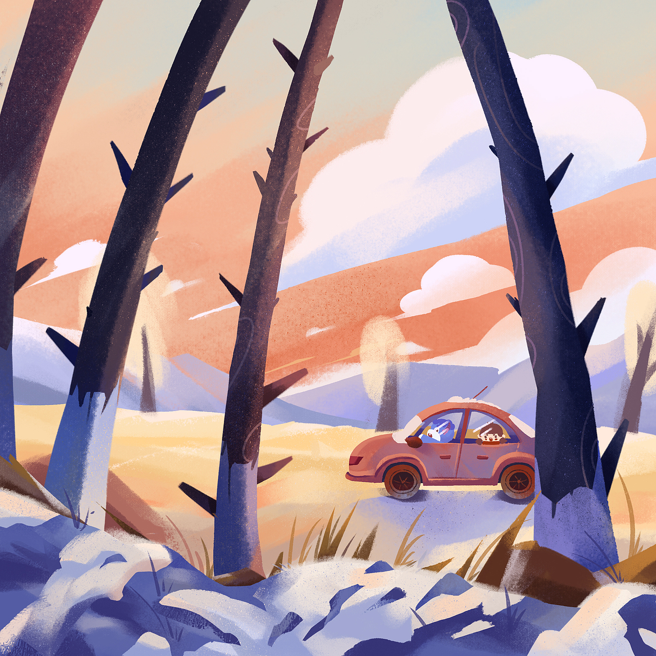 2020年的练习图（图ZMjYxMDM0MjUy） - 儿童插画 - 站酷设计师慢跑的阿喜原创素材 - 站酷ZCOOL