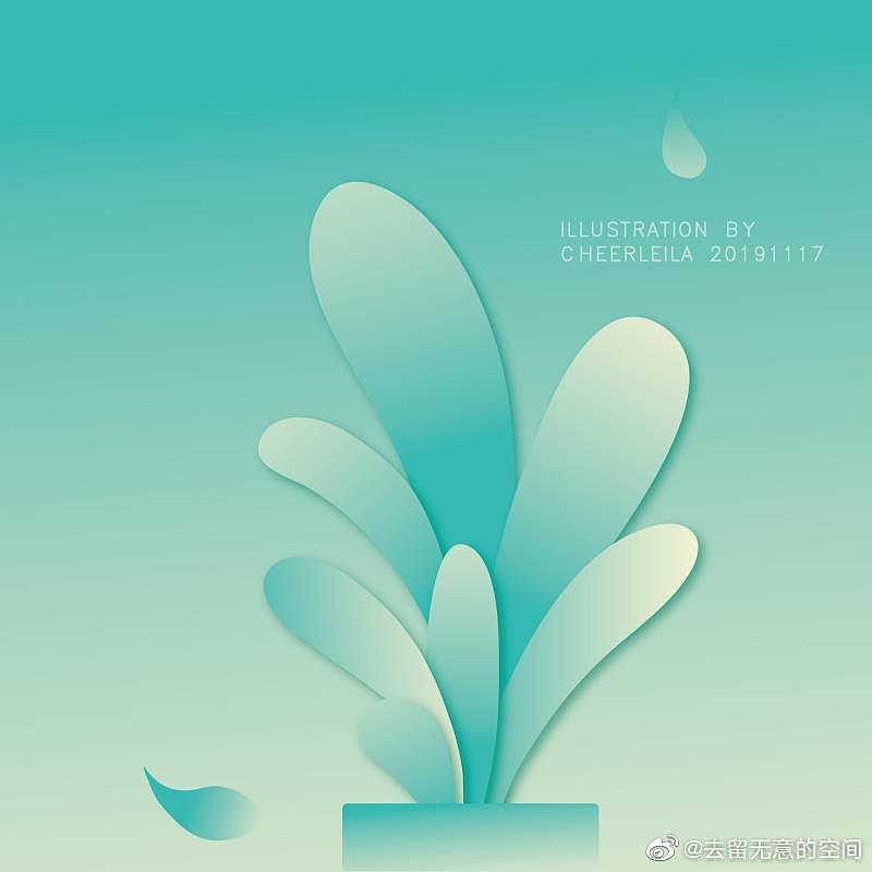 渐变剪纸风小画
使用AI