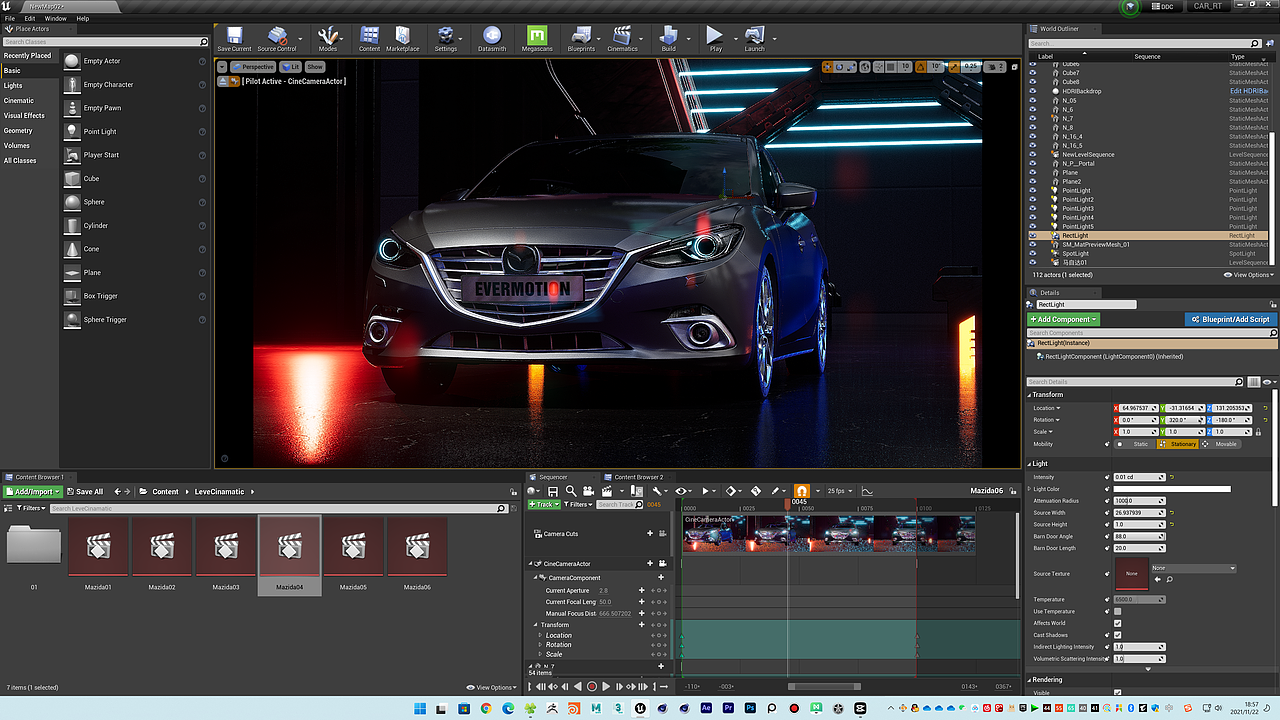 UE4作品-马自达汽车渲染（图ZMjc4Njc3NDky） - 产品 - 站酷设计师桃花坞自主的聆曦原创素材 - 站酷ZCOOL