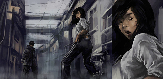 以前临摹的一些画儿