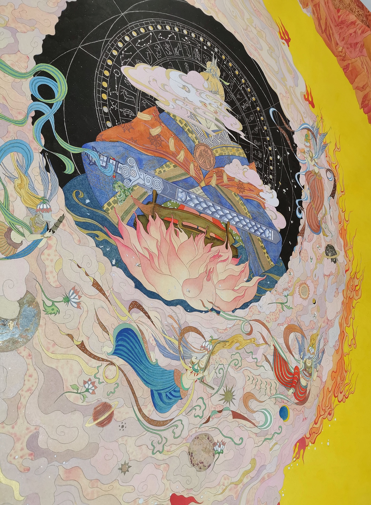 楚辞九歌系列|东皇太一（图ZMjQ3MzE3MTcy） - 商业插画 - 站酷设计师绯靥原创素材 - 站酷ZCOOL