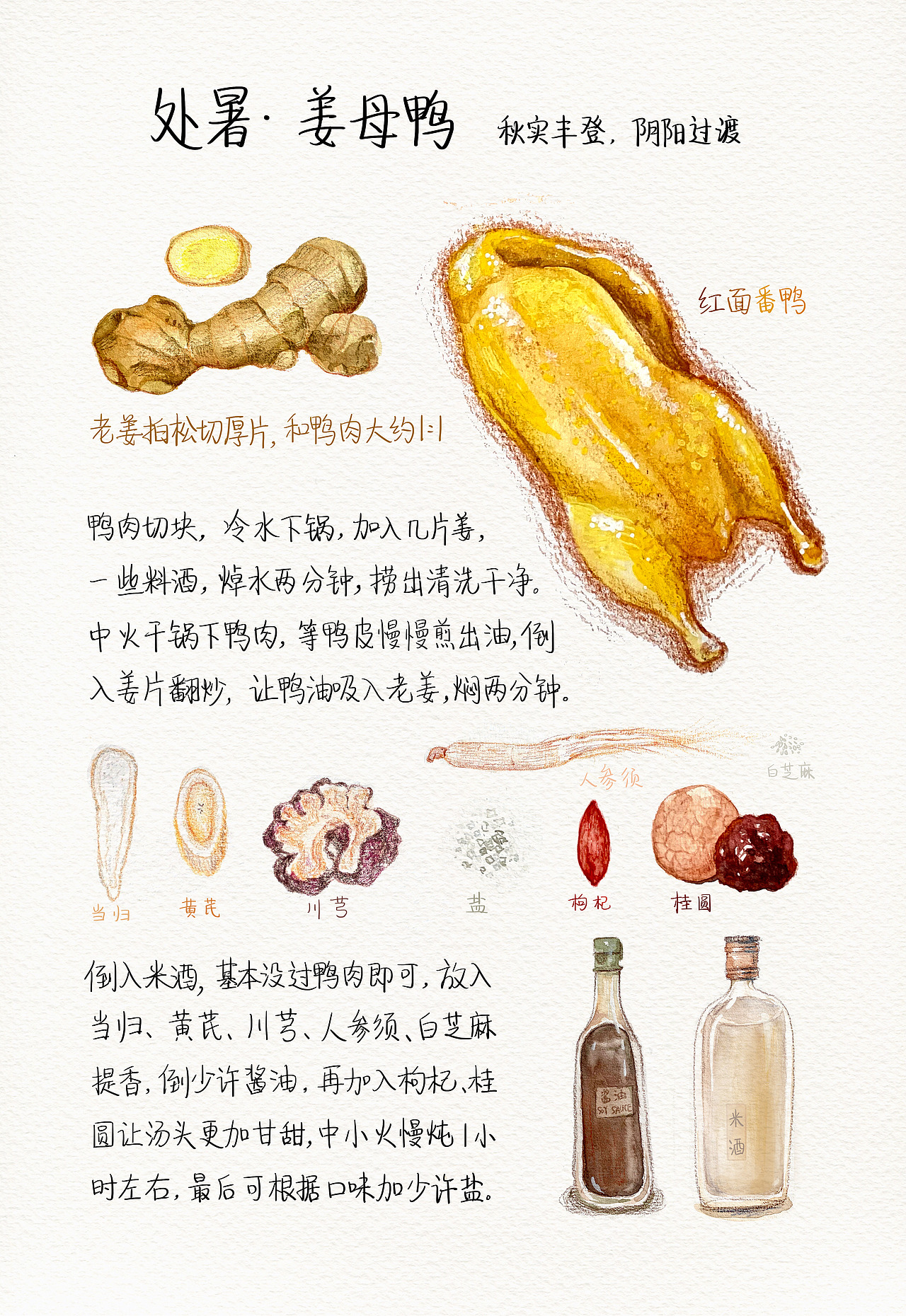 2021年节气食物作品合集（水彩彩铅）（图ZMjgzNTY4NDky） - 创作习作 - 站酷设计师布谷咕咕咕BUGU原创素材 - 站酷ZCOOL
