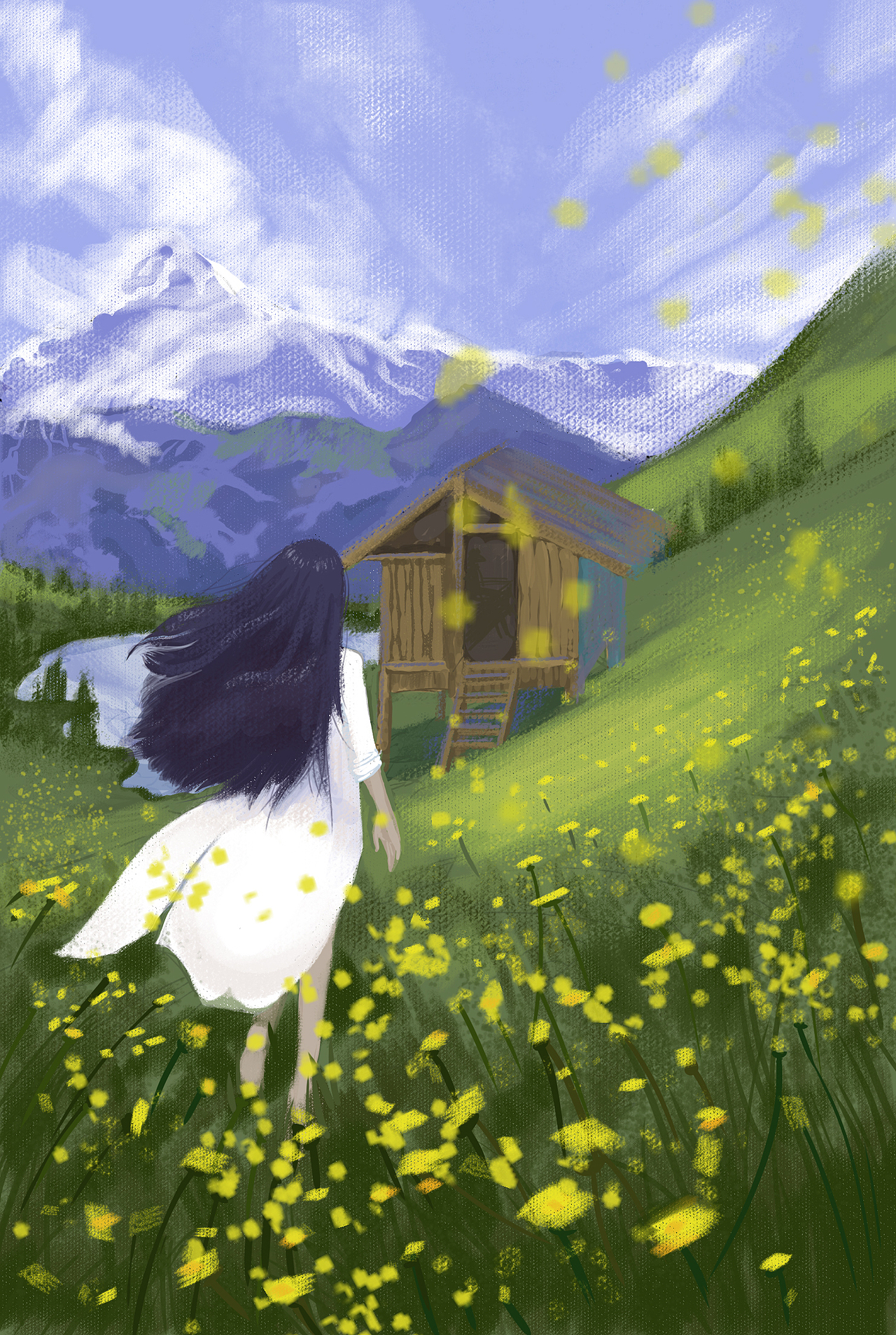 王小波-《黄金时代》插画习作·原画·概念设计（图ZMTkyMzQyMjU2） - 创作习作 - 站酷设计师郭蒹Gale原创素材 - 站酷ZCOOL