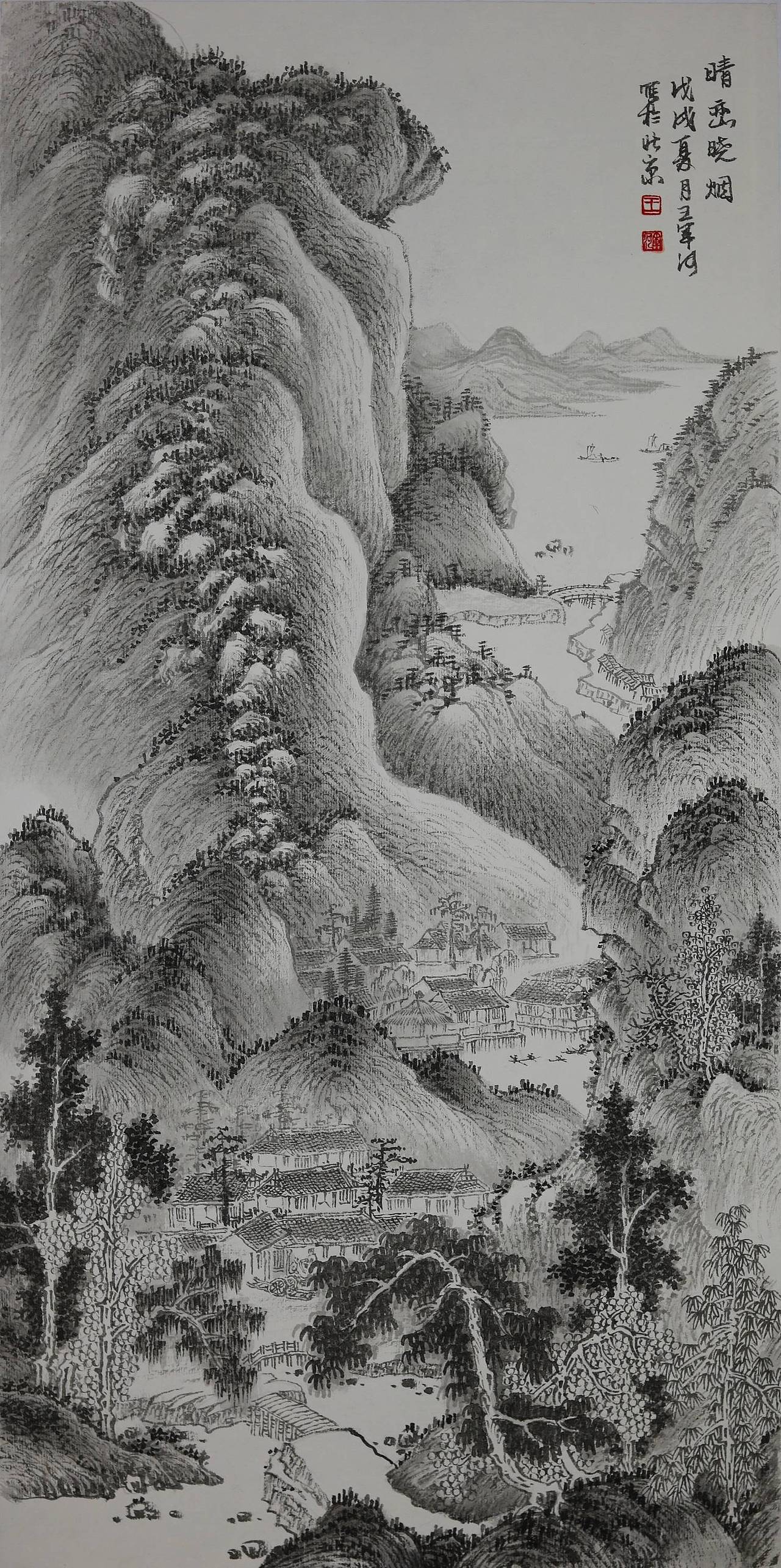当代工笔山水名家王军河作品欣赏（图ZMjA1NTUwMjY4） - 绘画 - 站酷设计师水为邻原创素材 - 站酷ZCOOL