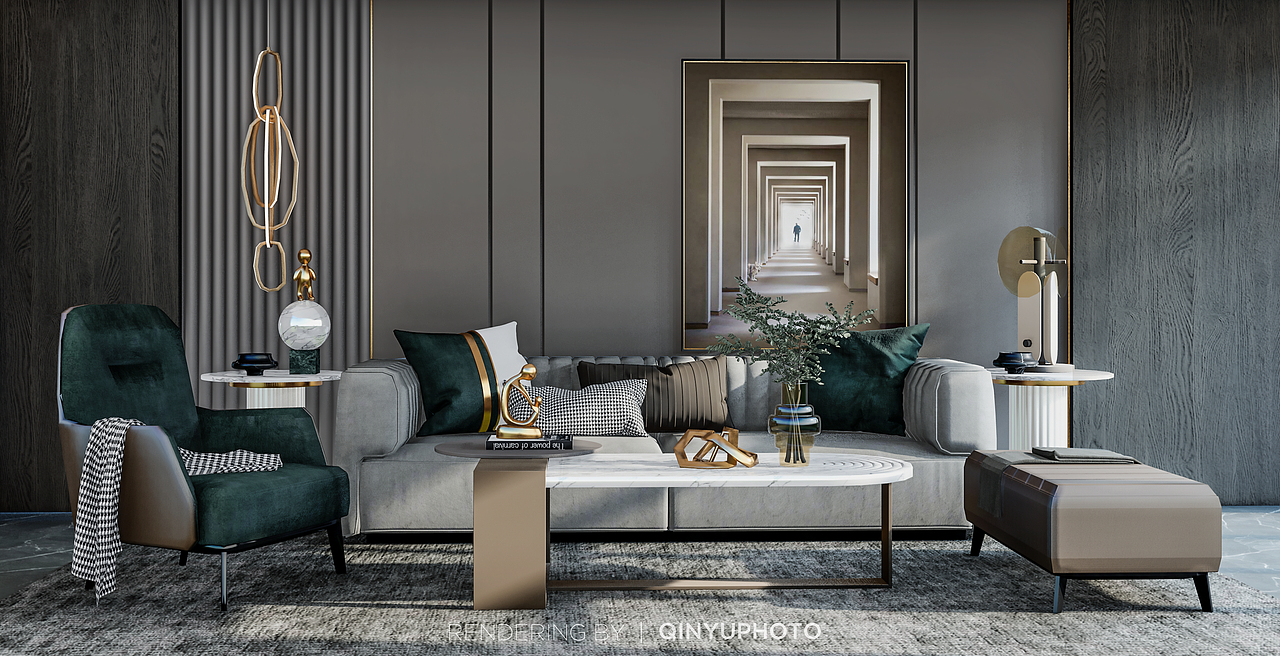 Lumion客餐厅室内渲染