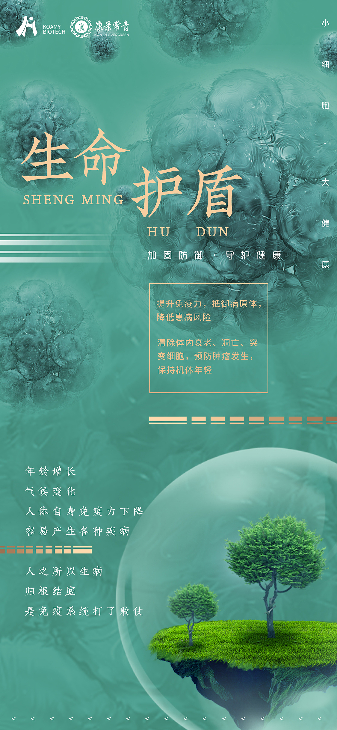 细胞项目概念海报