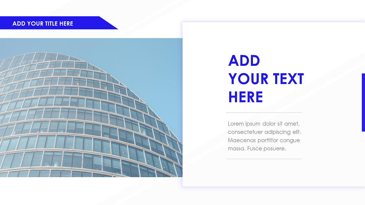 蓝色简约工作汇报模板