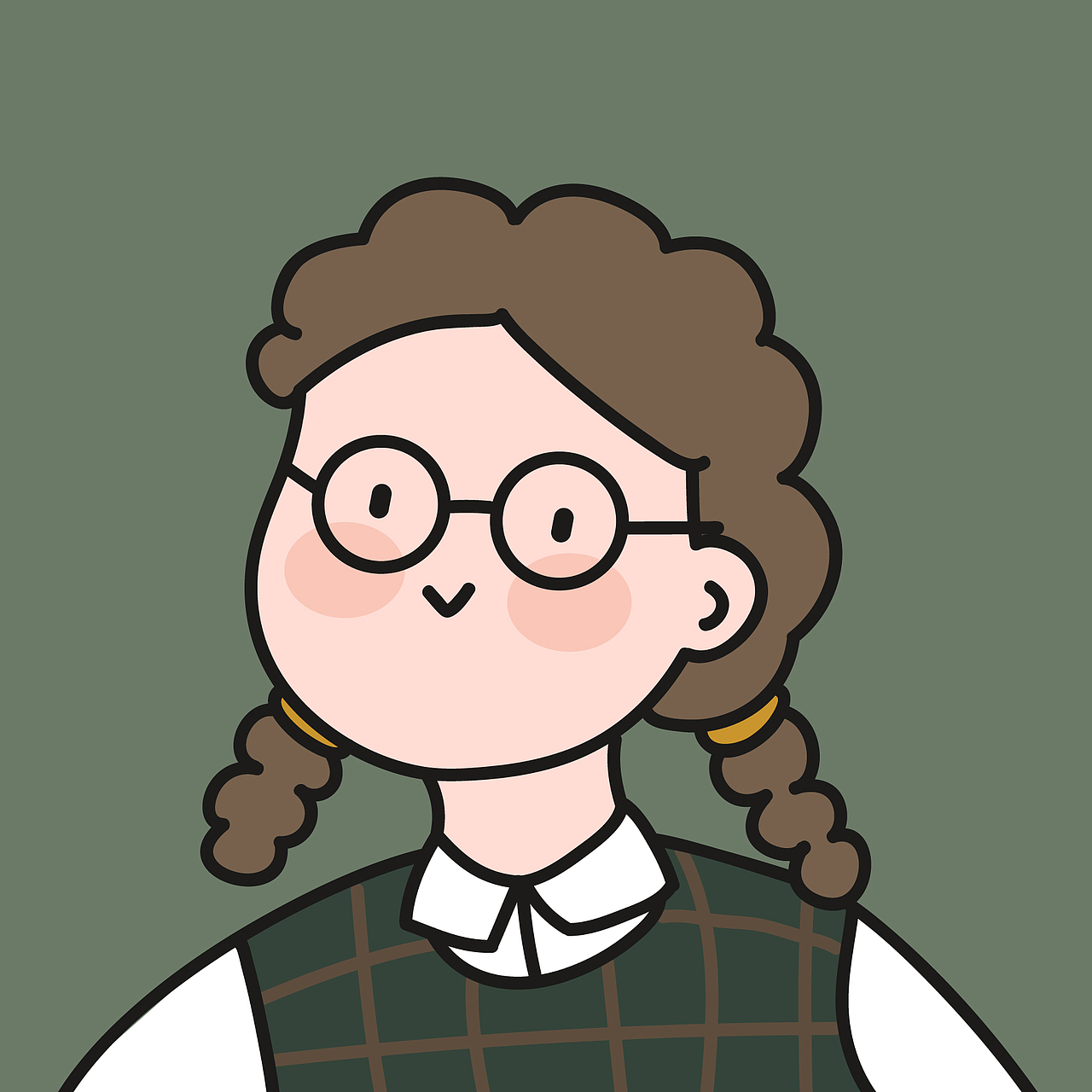 插画头像（图ZMTk1NDczMTA0） - 创作习作 - 站酷设计师干了这杯马赛克原创素材 - 站酷ZCOOL