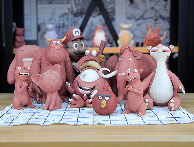 陶艺店加盟 动漫主题diy 泥塑陶艺作品